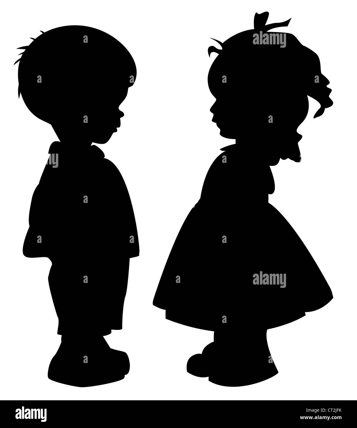 Boy Girl Silhouettes Black And White Stock Photos Images Alamy Boy Girl Silhouettes Black And White Stock Photos Images Alamy
