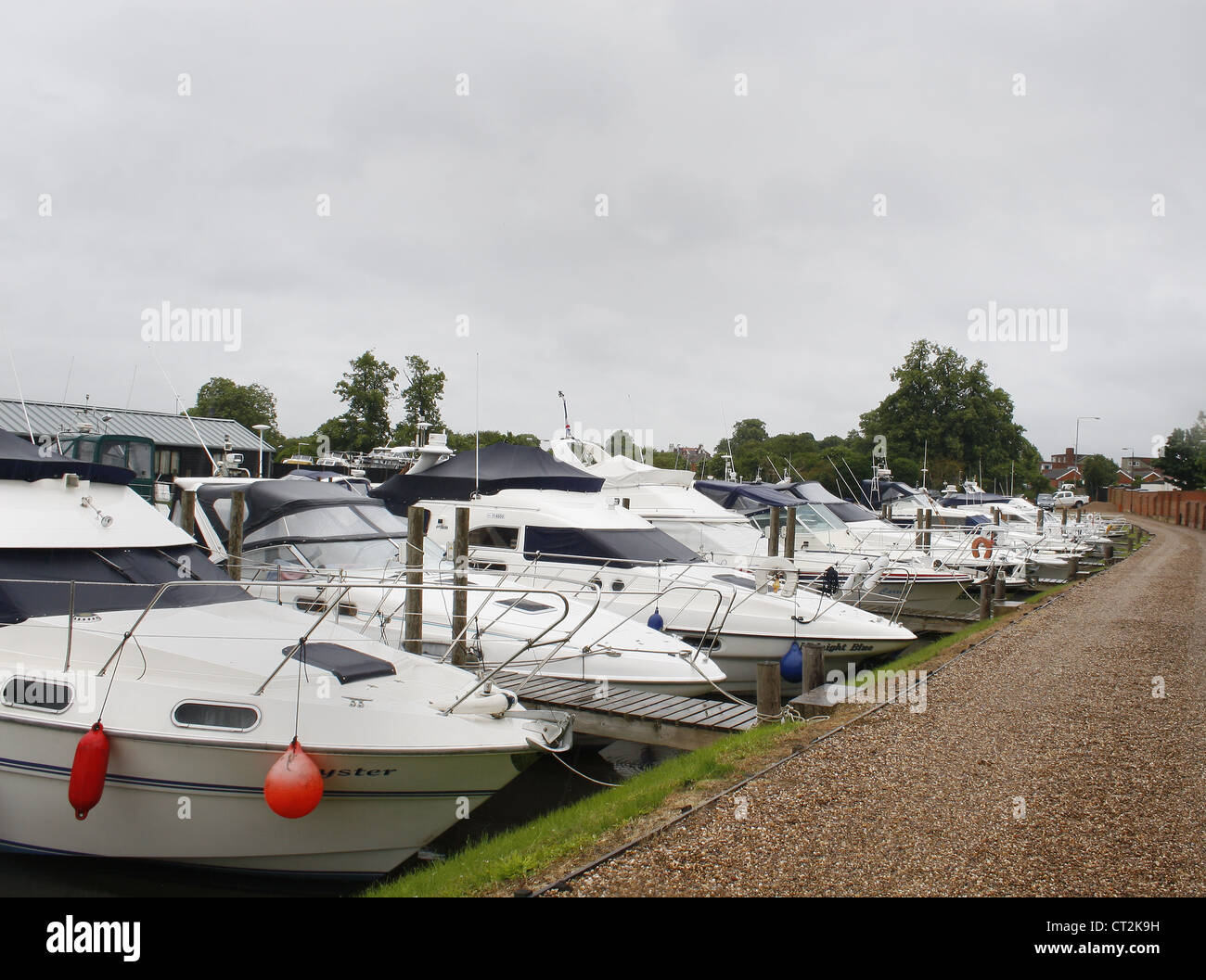 yachts at Newark Marina Newark-on-Trent, Newark, Nottinghamshire, England, UK Stock Photo