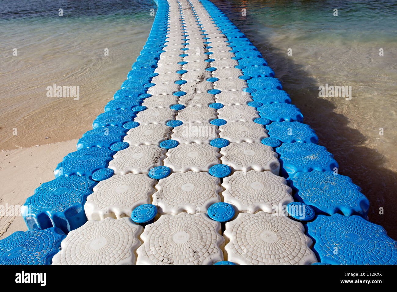 Plastic Floating Jetty On Khai Nok Island Phuket Thailand Stock Photo Alamy