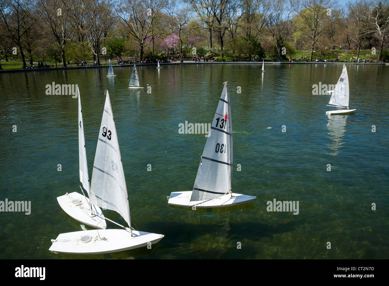 Remote Control Sailboats, Conservatory Water in Central Park, New York