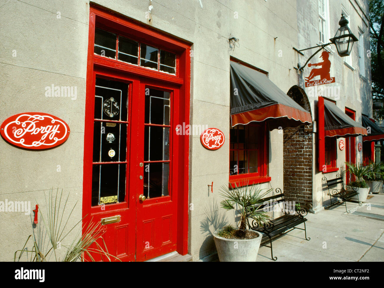 and Bess Houses,Cabbage Row (Catfish Row), Charleston , SC Stock