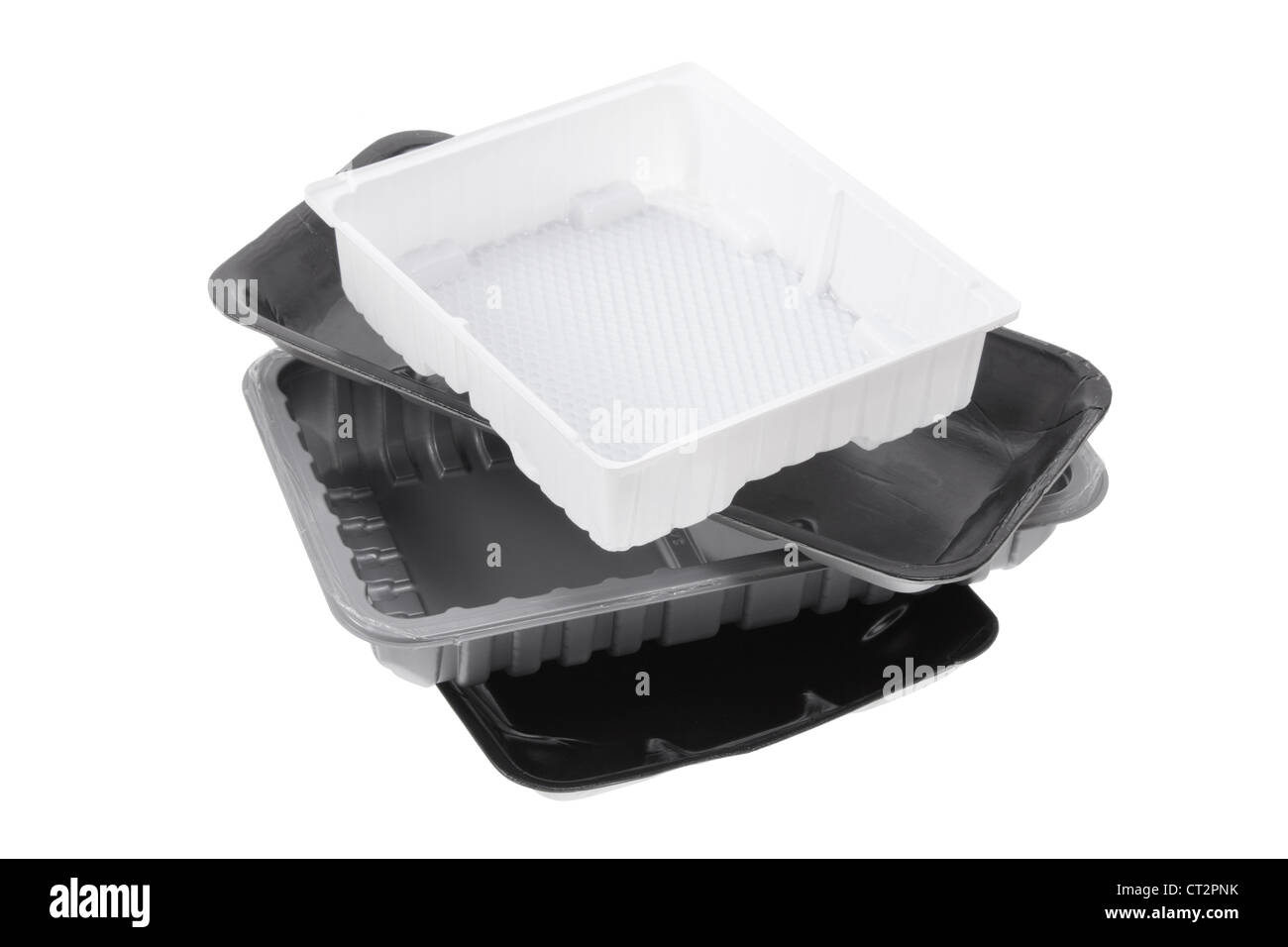 Stack of Food Trays Stock Photo Alamy