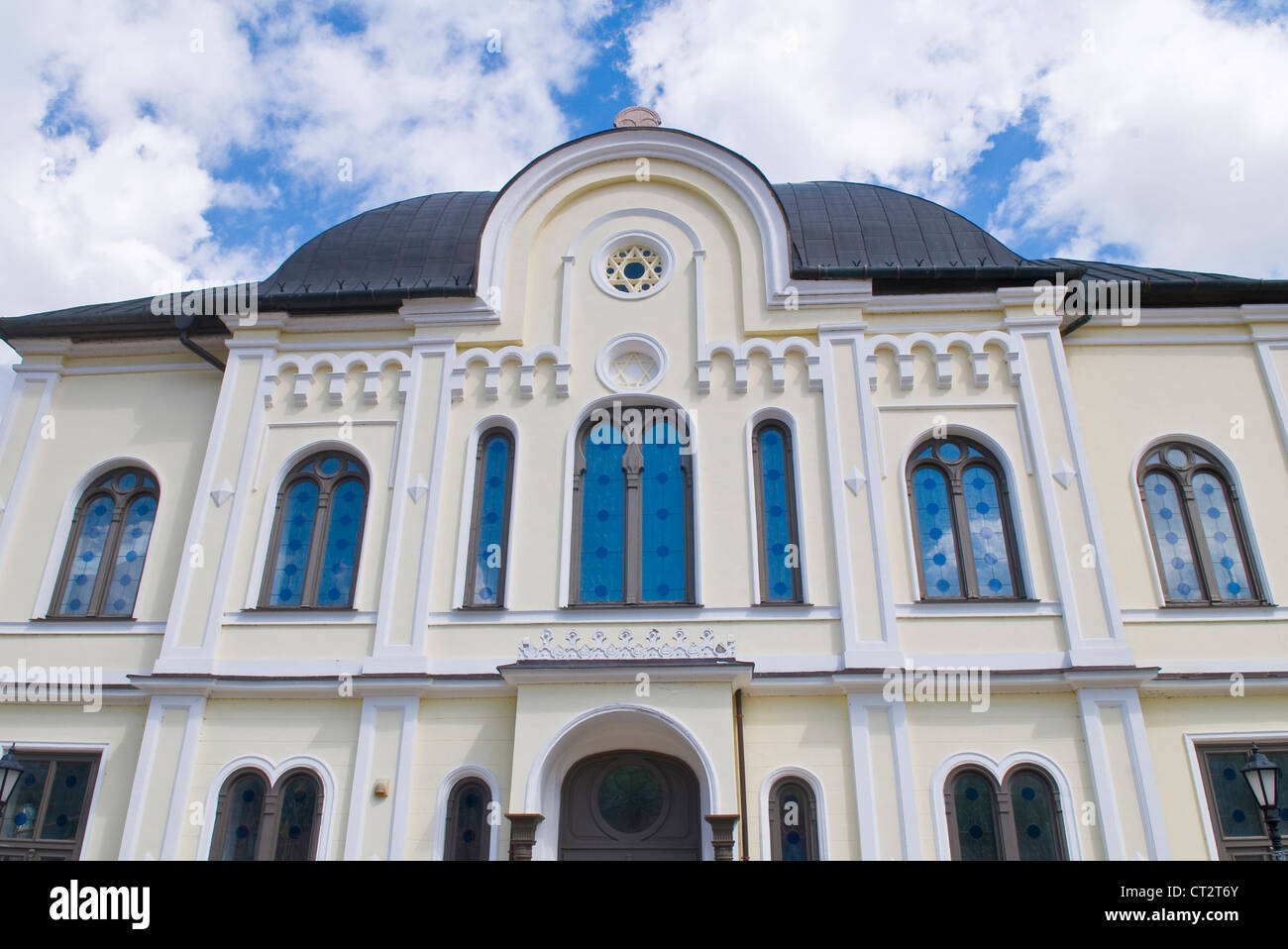 An old synagogue in the town of Tokaj Hungary Stock Photo