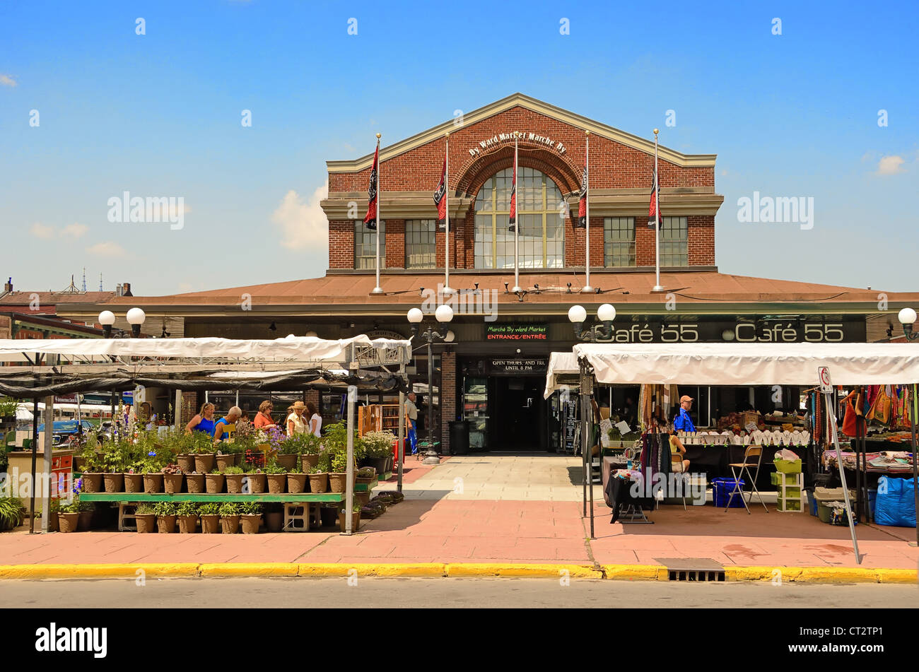 The main building of the Byward Market in Ottawa, Ontario, Canada Stock Photo