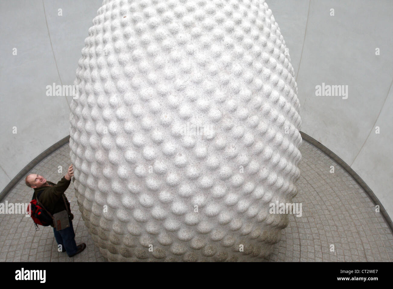 The Seed sculpture by Peter RandallPage in the Core building, Eden