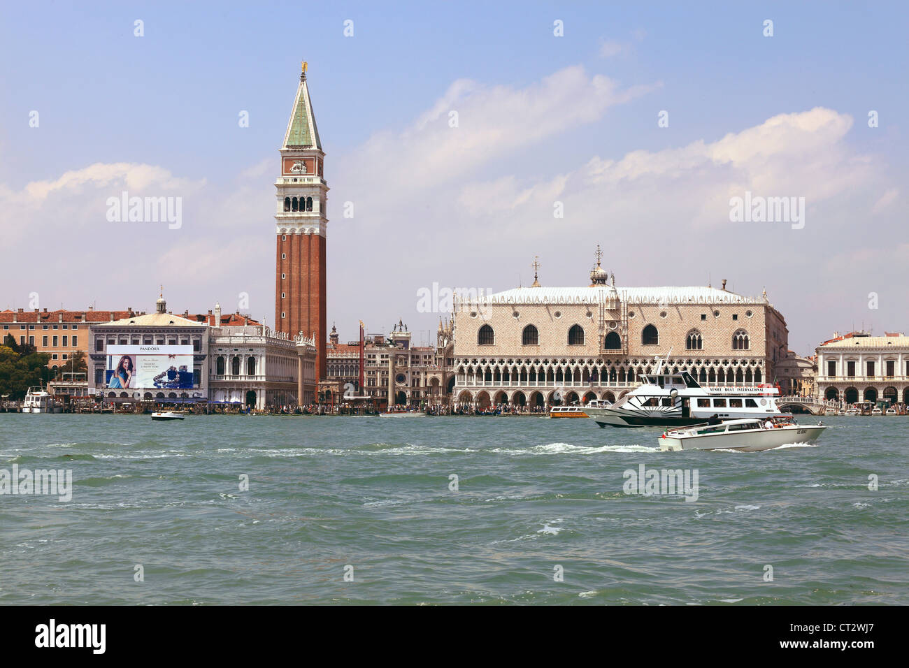 San Marco waterfront in Venice Stock Photo