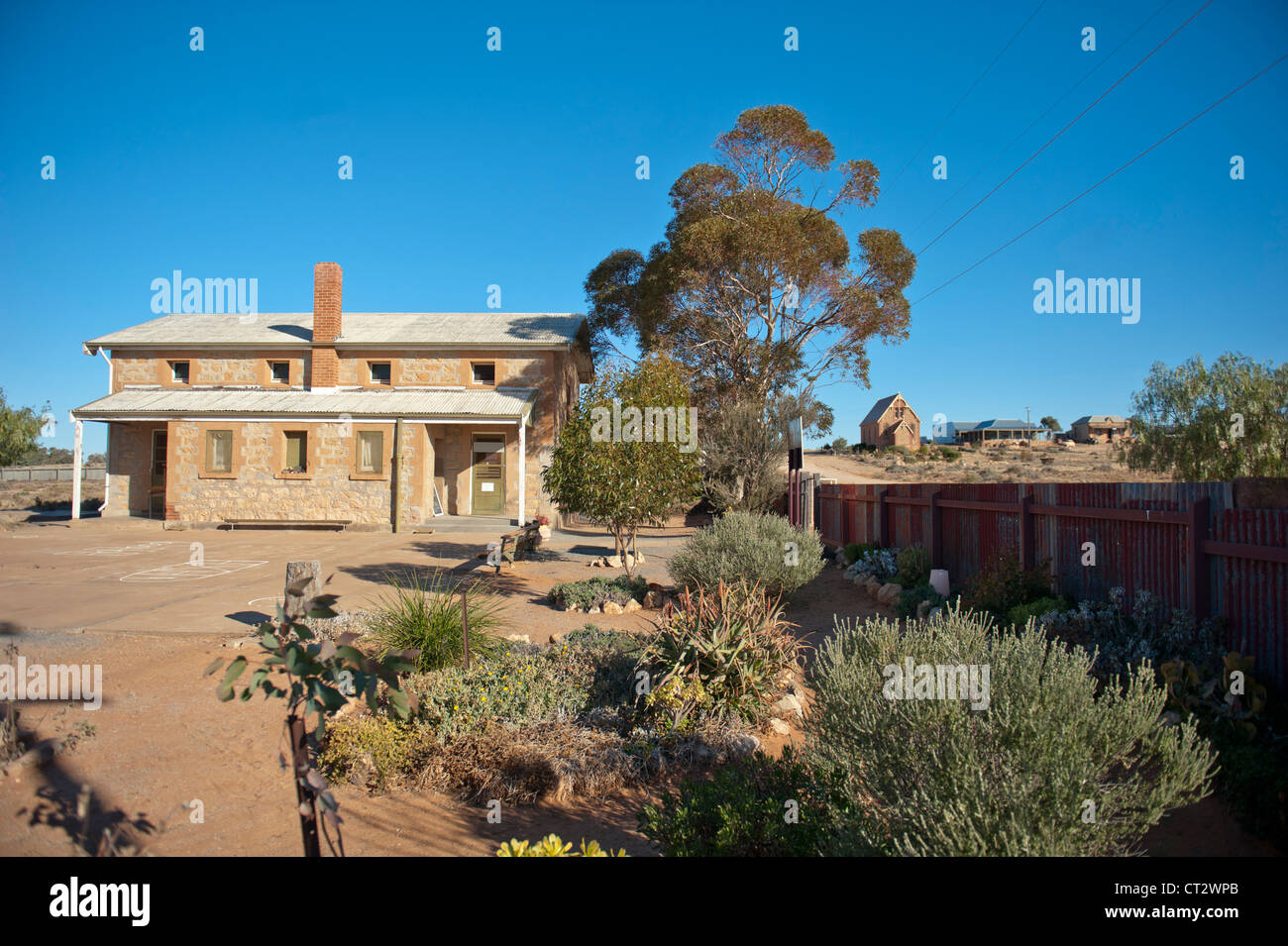 The old school, now museum, at Silverton in Outback New South Wales, Australia Stock Photo