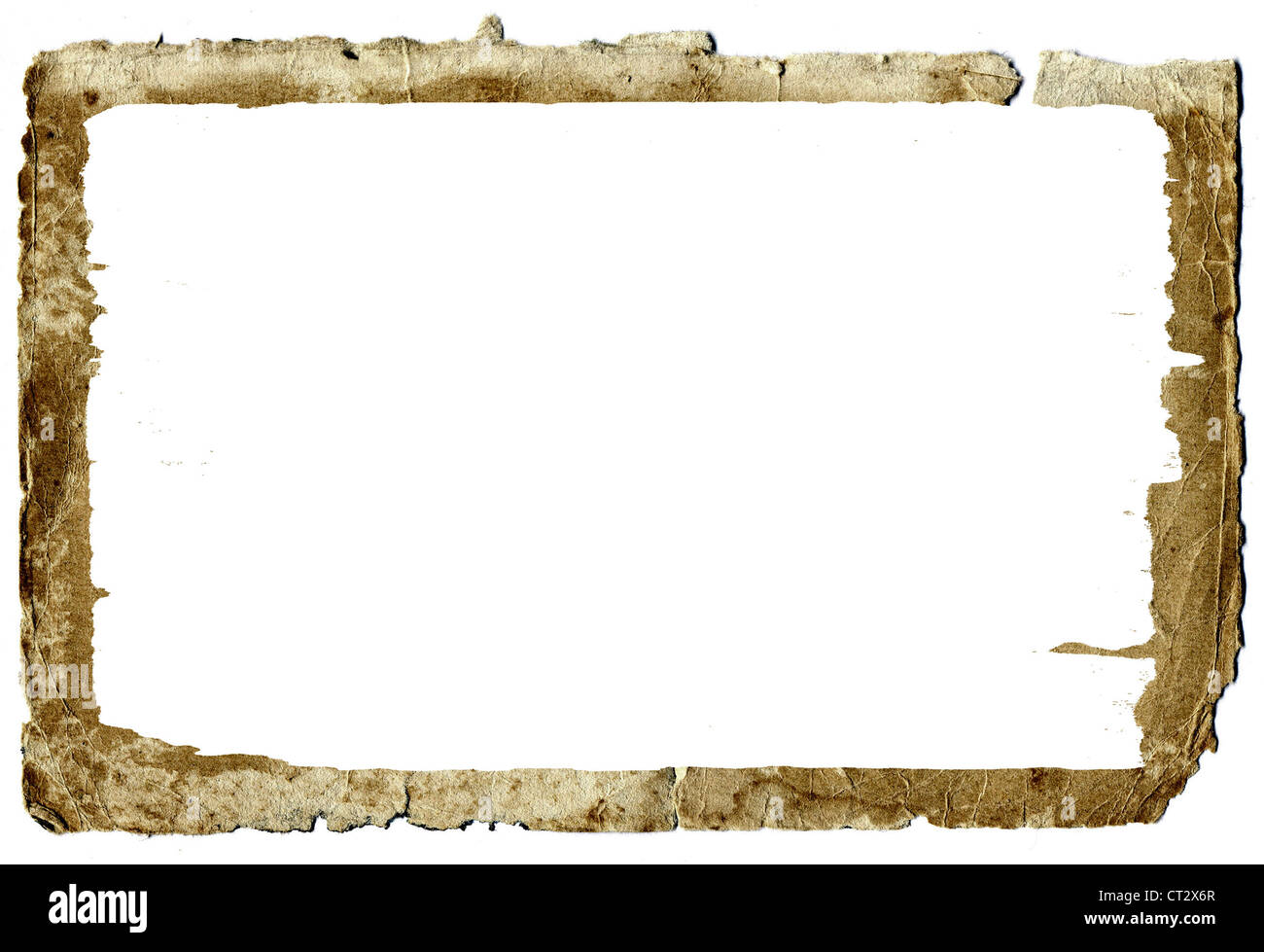 frame from old paper Stock Photo - Alamy