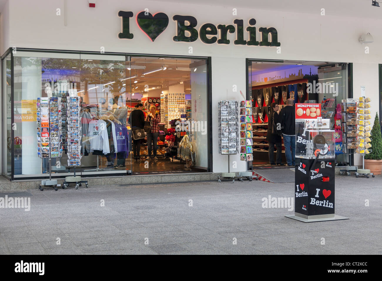 tourist shop on Kurfürstendamm, Berlin, Germany Stock Photo
