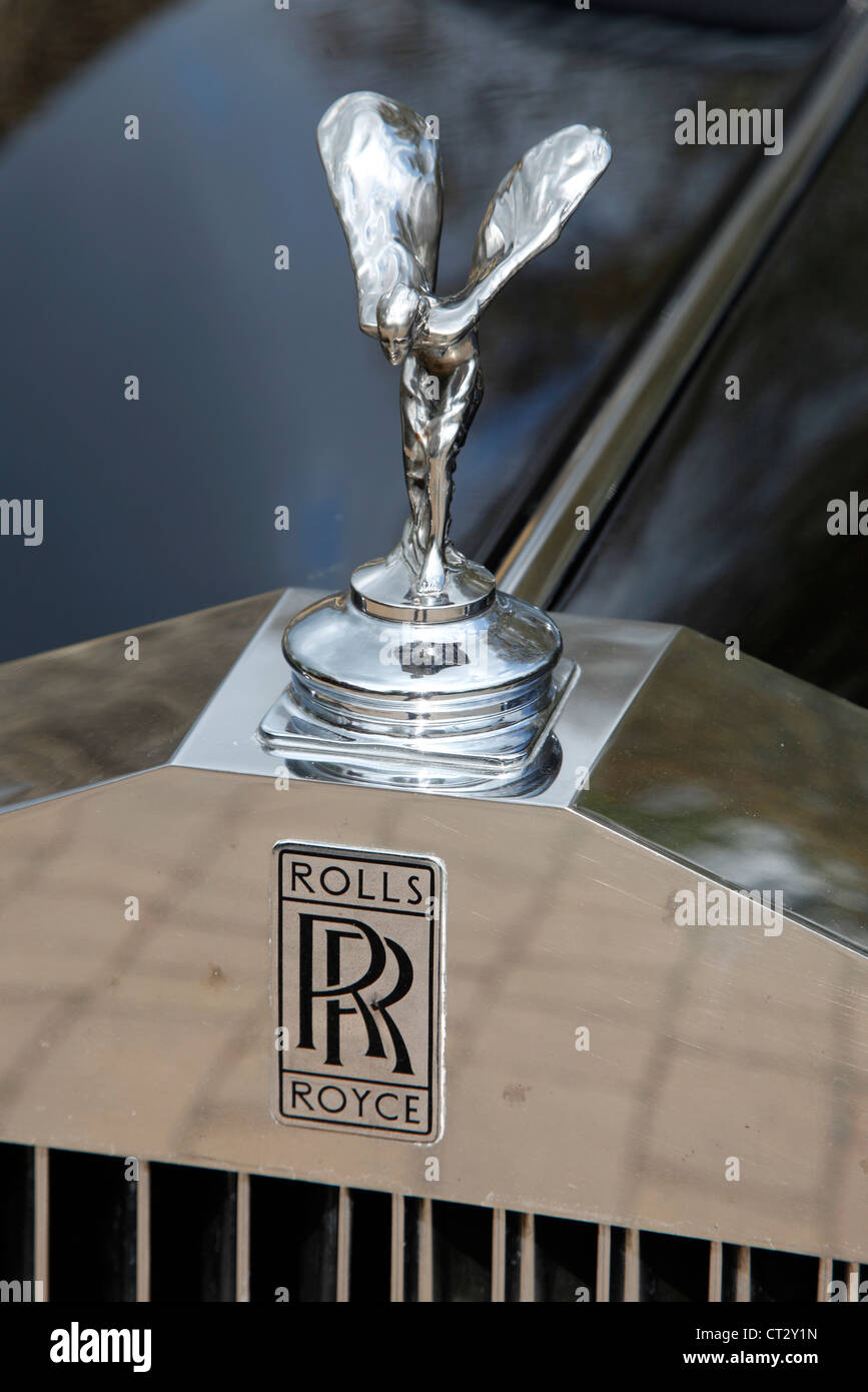 The Spirit of Ecstasyì on the hood of a Rolls Royce. Method since 1911, Emily, Stock Photo