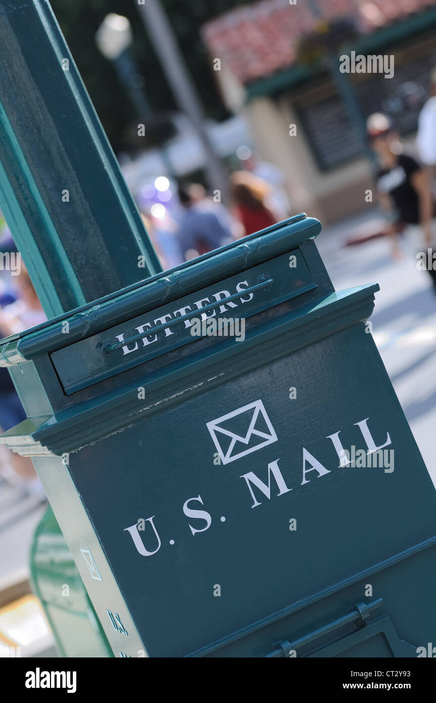 Letter box in a Disney theme park, Orlando. Stock Photo