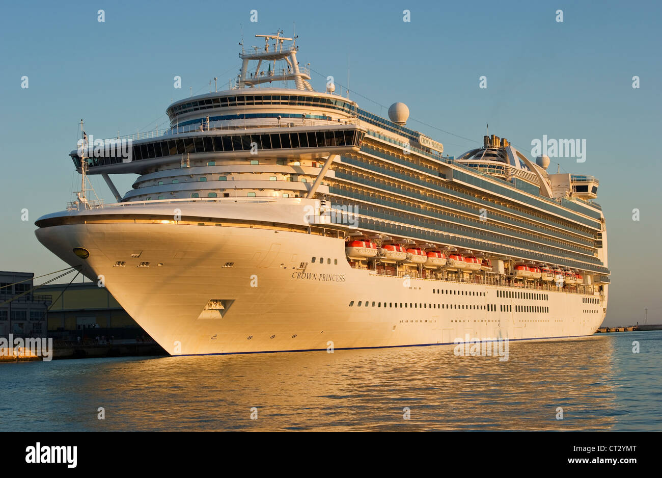 The Huge Crown Princess Cruise Ship Operated By Princess Cruises Moored In The Port Of Venice Italy It Carries Over 3000 Passengers Plus Crew Stock Photo Alamy