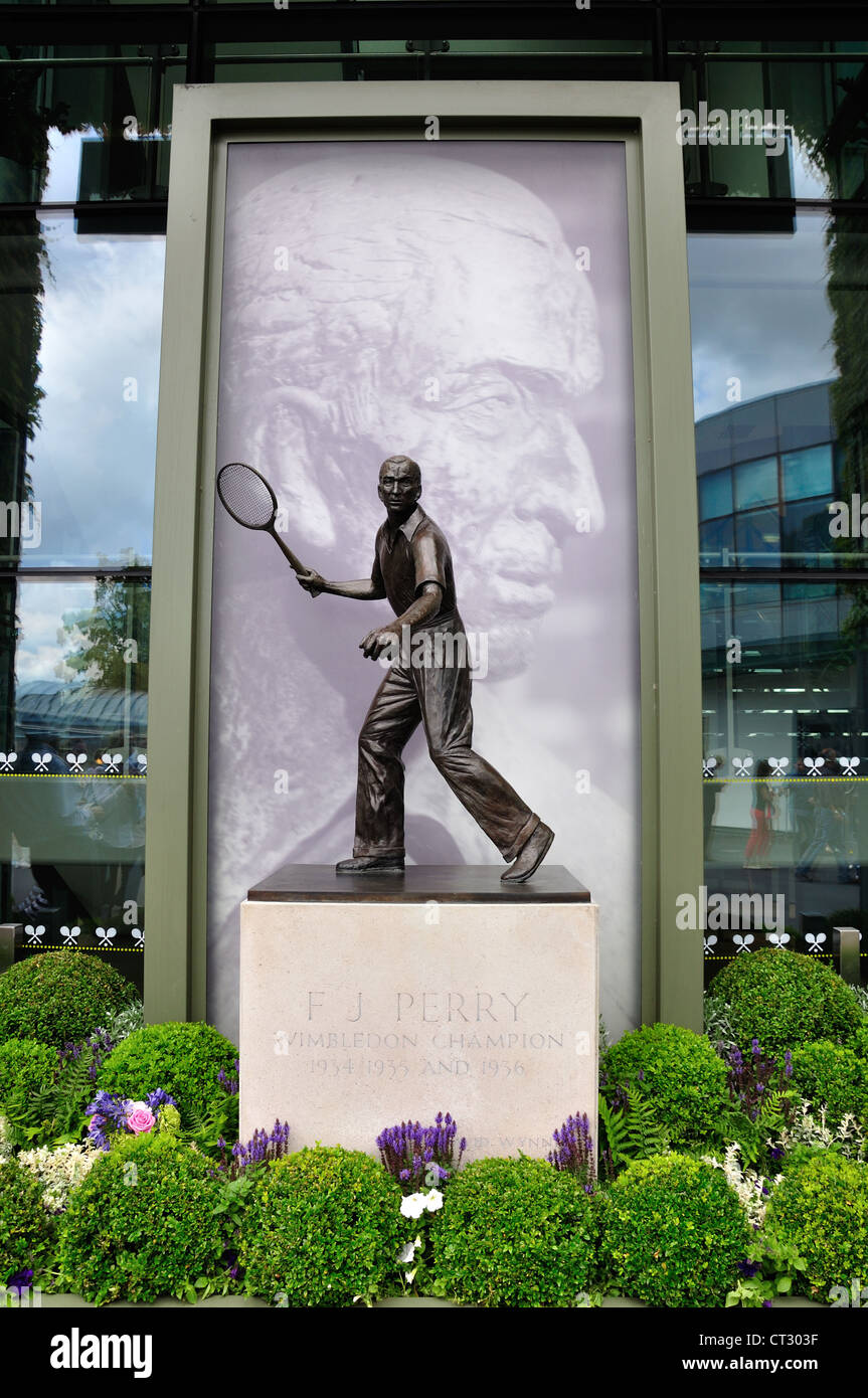Fred Perry statue at The Championships, Wimbledon, Merton Borough, Greater  London, England, United Kingdom Stock Photo - Alamy