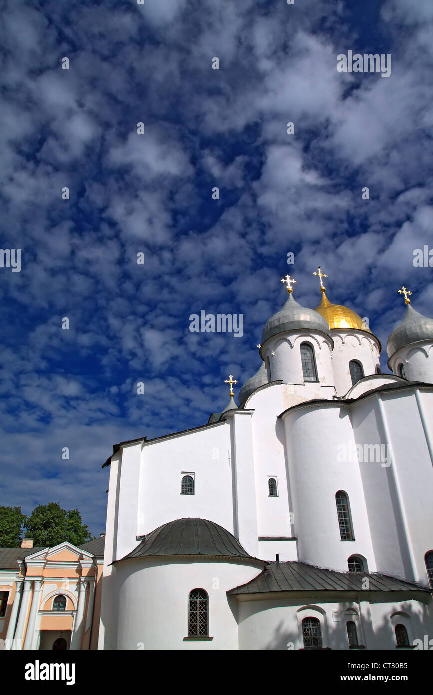 christian orthodox church on cloudy background Stock Photo - Alamy