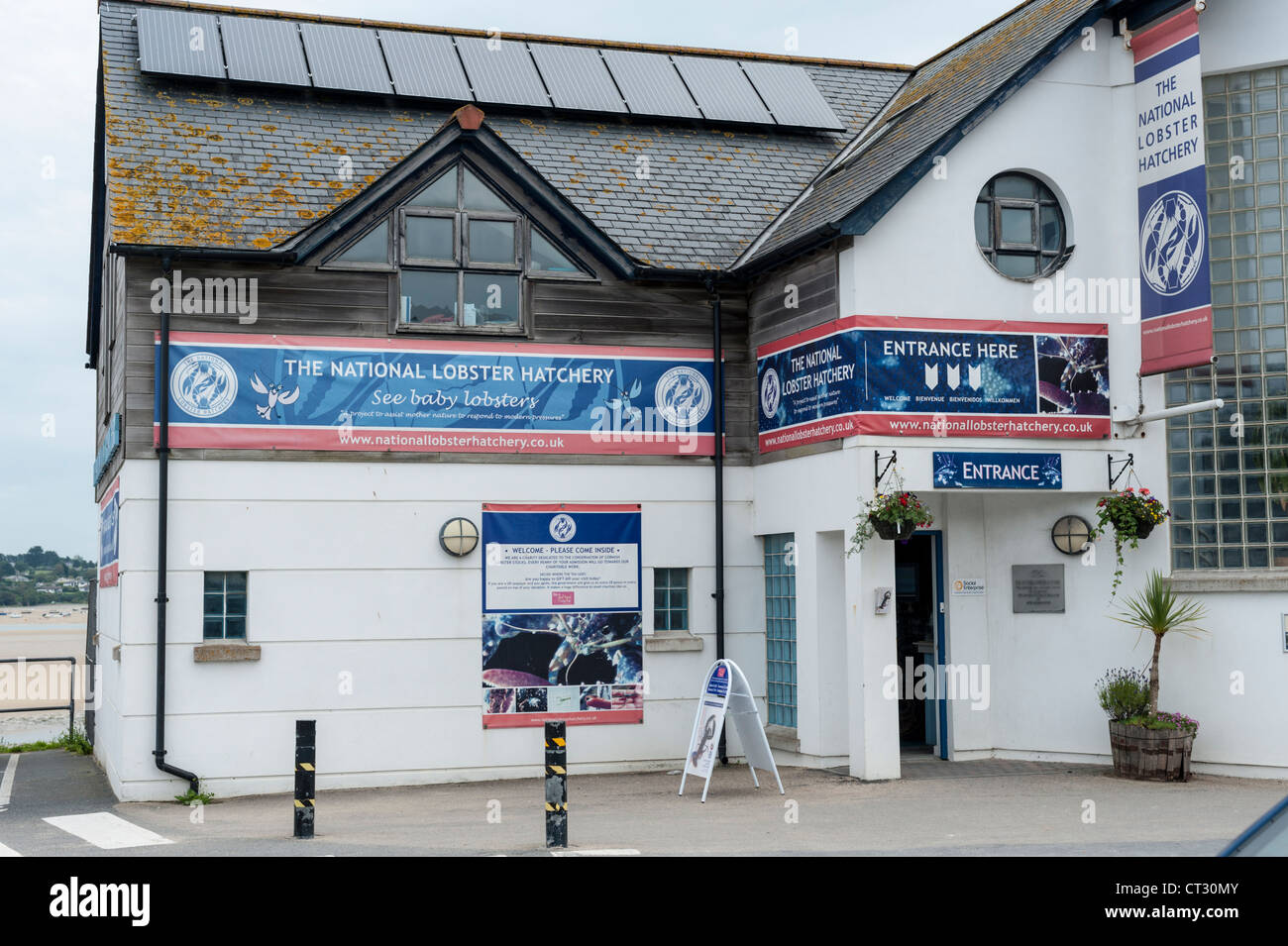 The National Lobster Hatchery at Padstow Harbour Cornwall UK Stock