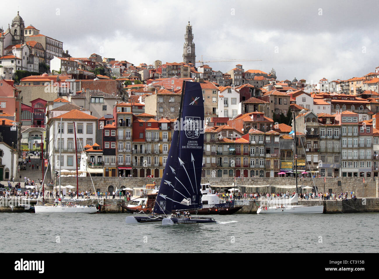 Extreme Sailing Series event, in Europe, Portugal, Porto 2012 Stock