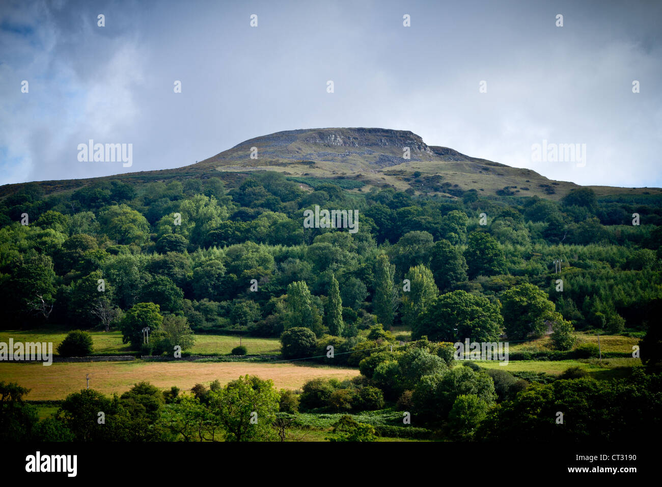 Table Top Mountain in Wales UK Stock Photo Alamy