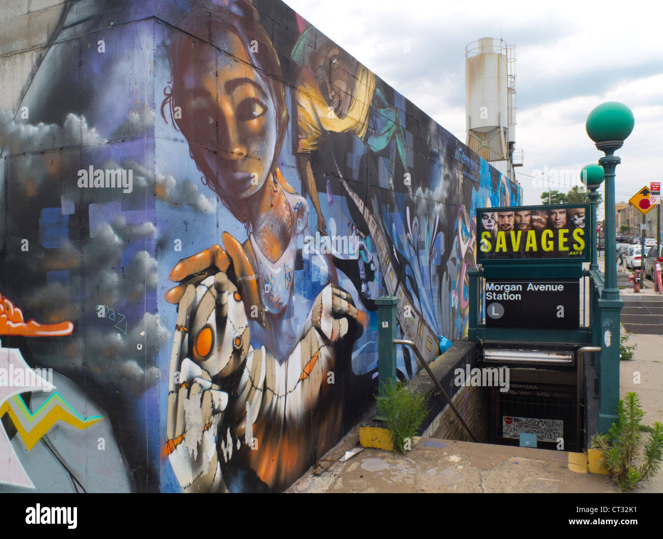 Bushwick Brooklyn graffiti street art Stock Photo Alamy