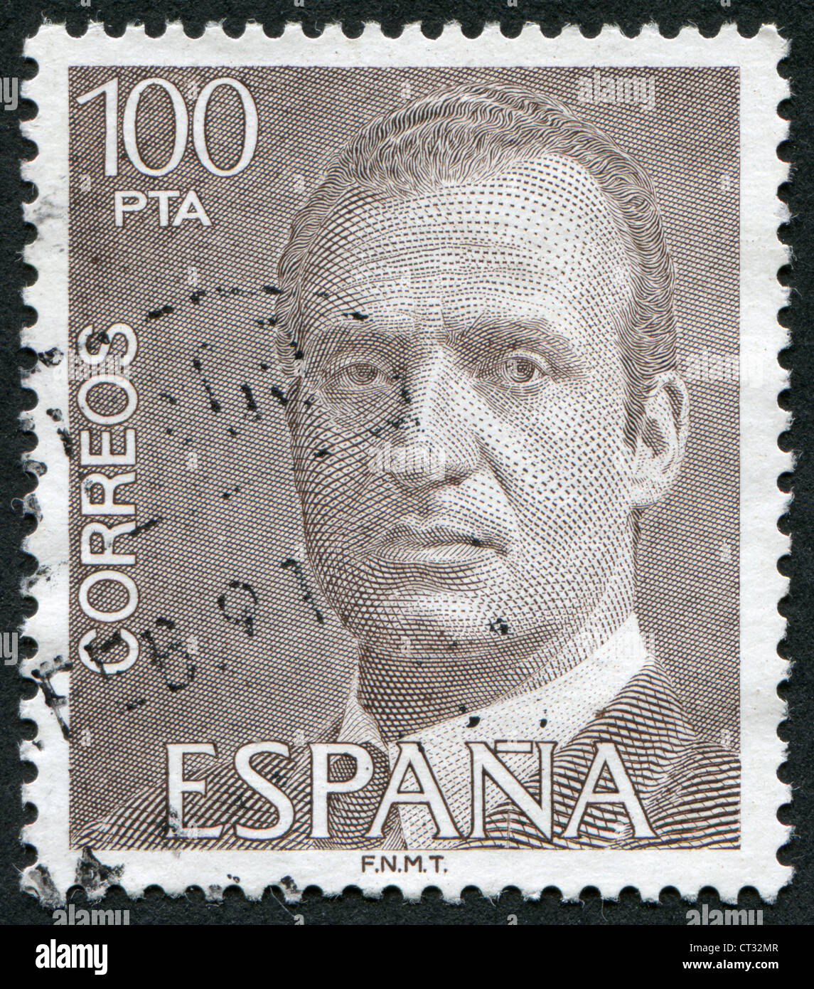 SPAIN-CIRCA 1981: A stamp printed in the Spain, shows the King of Spain Juan Carlos I, circa 1981 Stock Photo