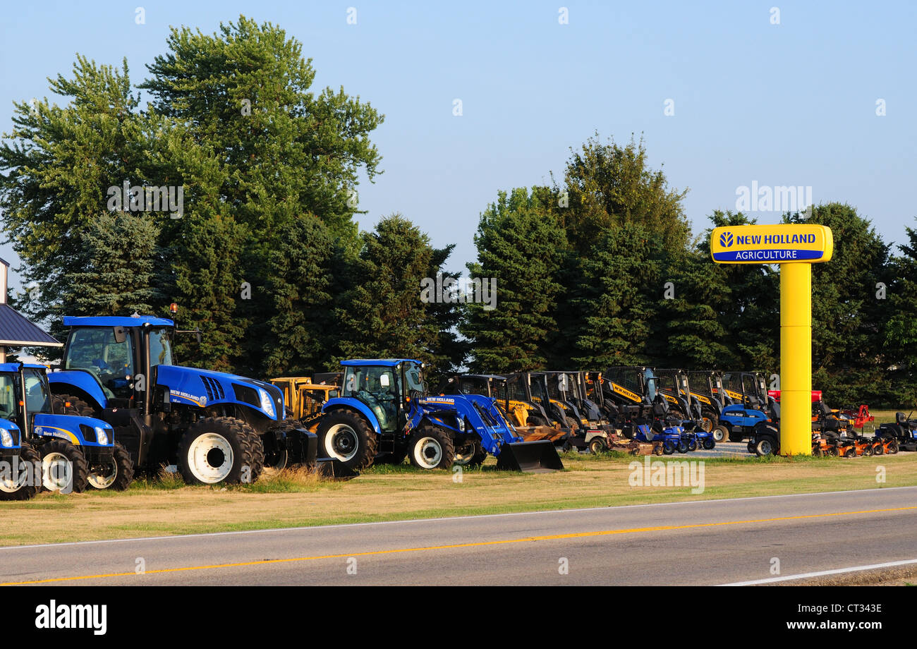 A New Holland Agricultural farm implement dealer Stock Photo Alamy