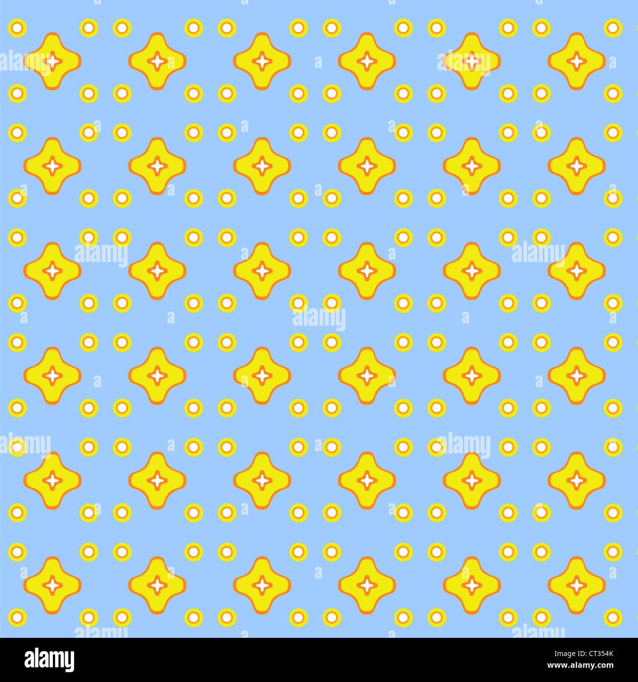 Abstract retro shapes in yellow and blue Stock Photo - Alamy