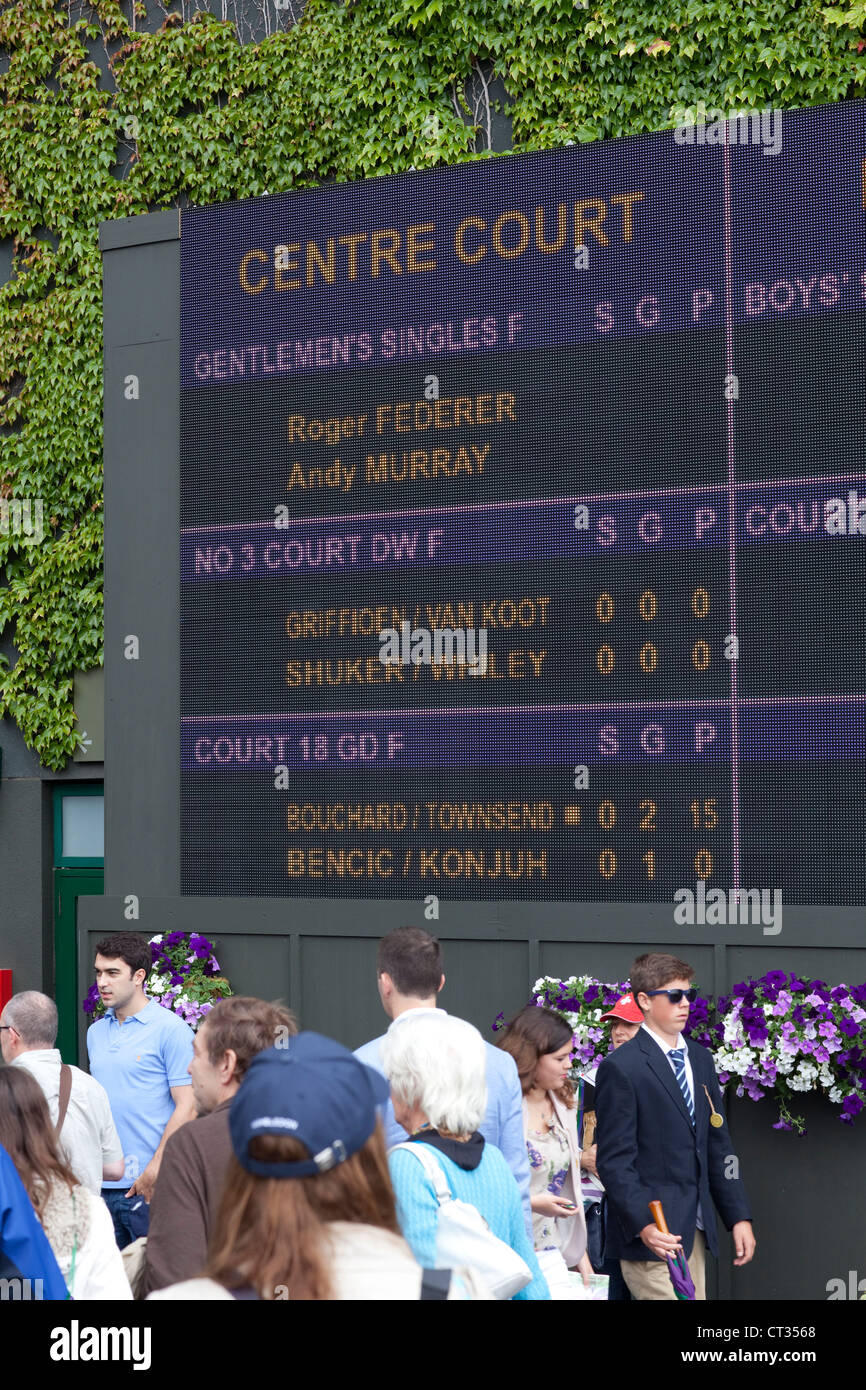 Wimbledon Centre Court, Men's Final Stock Photo Alamy