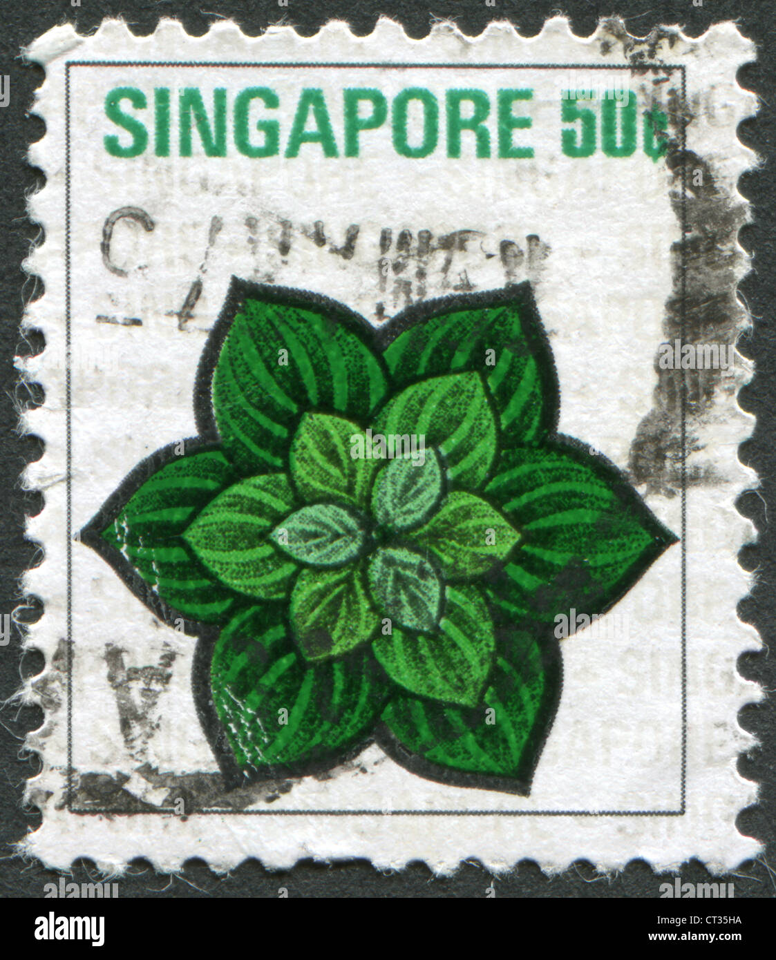 SINGAPORE CIRCA 1973 Postage stamps printed in Singapore, is