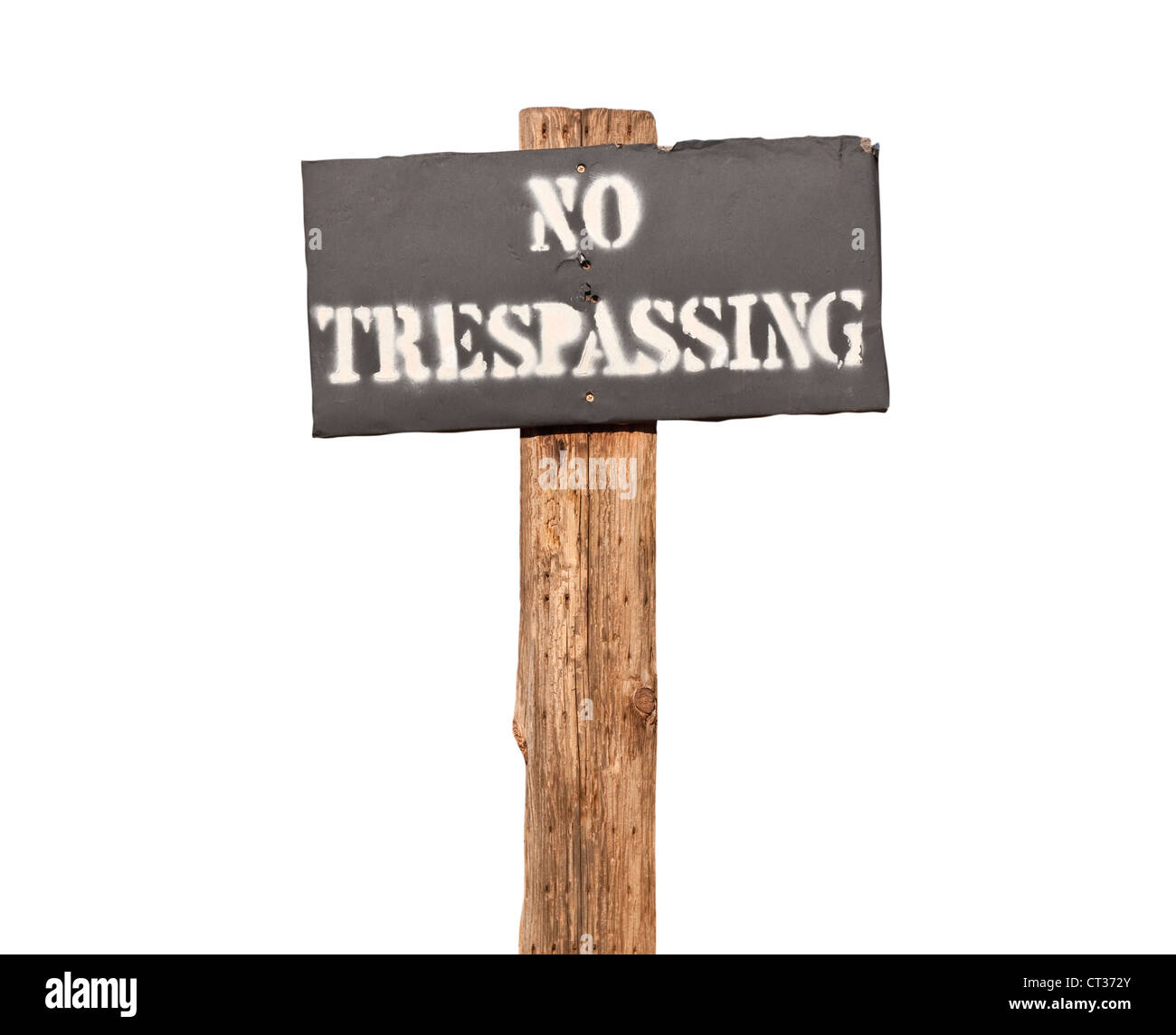 Fence with no trespassing sign hires stock photography and images Alamy