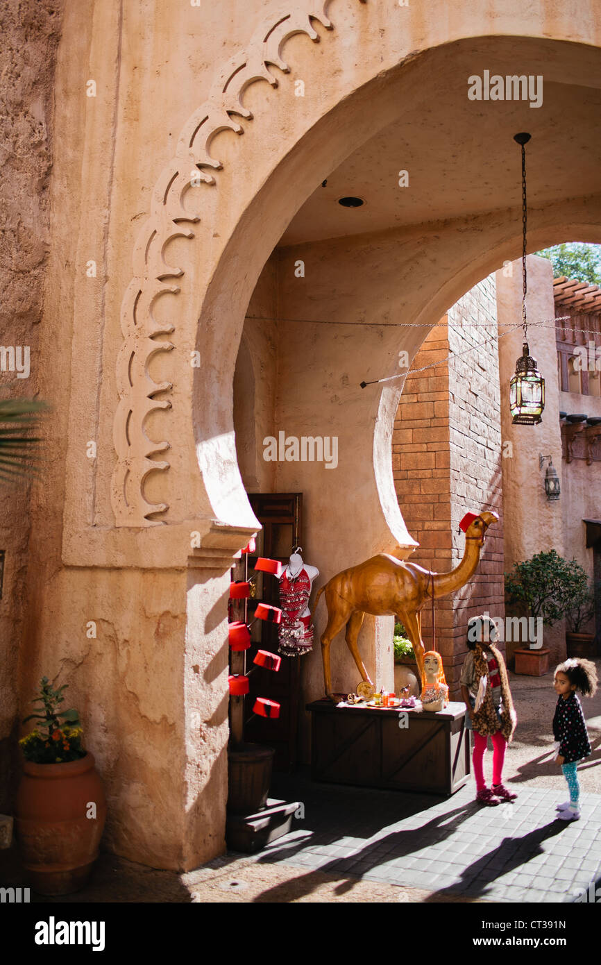 Morocco section in Epcot Center, Orlando Stock Photo