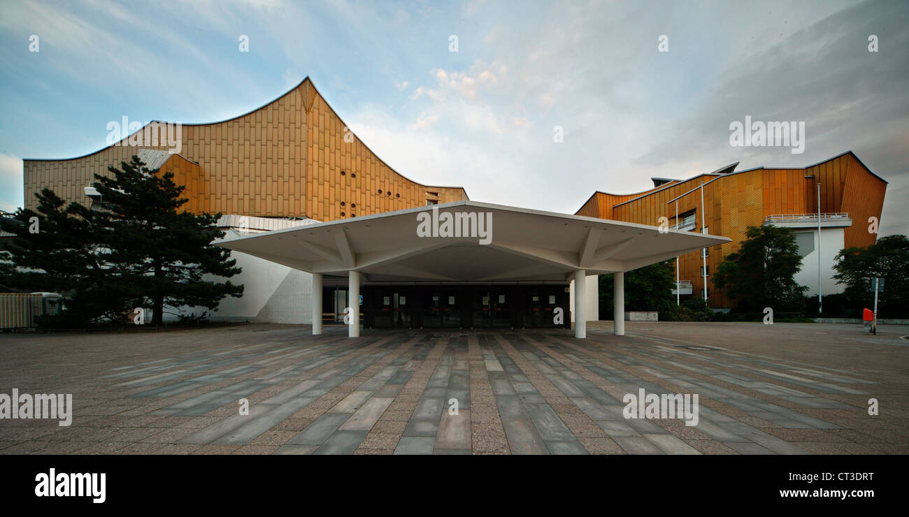 Berlin Philharmonic Orchestra and Chamber Music Hall Stock Photo