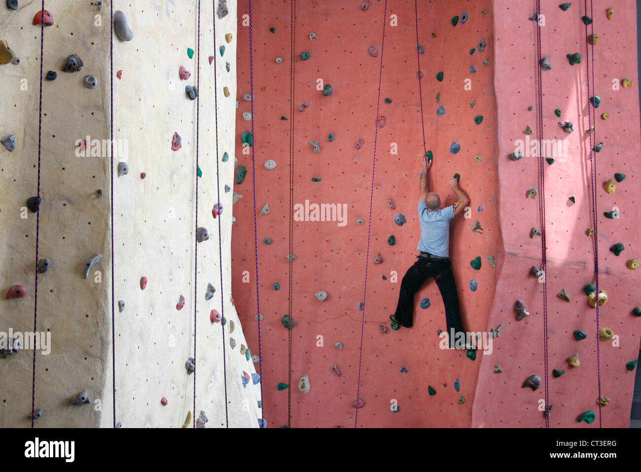 Berlin, climbing rocks at Magic Mountain Stock Photo Alamy