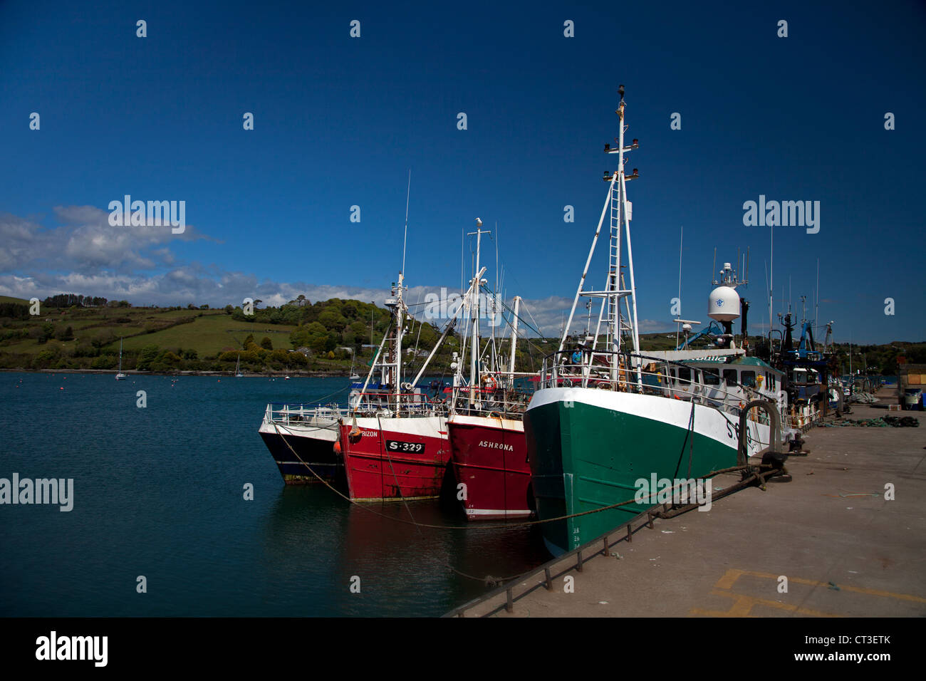 Fishing Trawlers, Union Hall Harbour west Cork, ireland Stock Photo Alamy