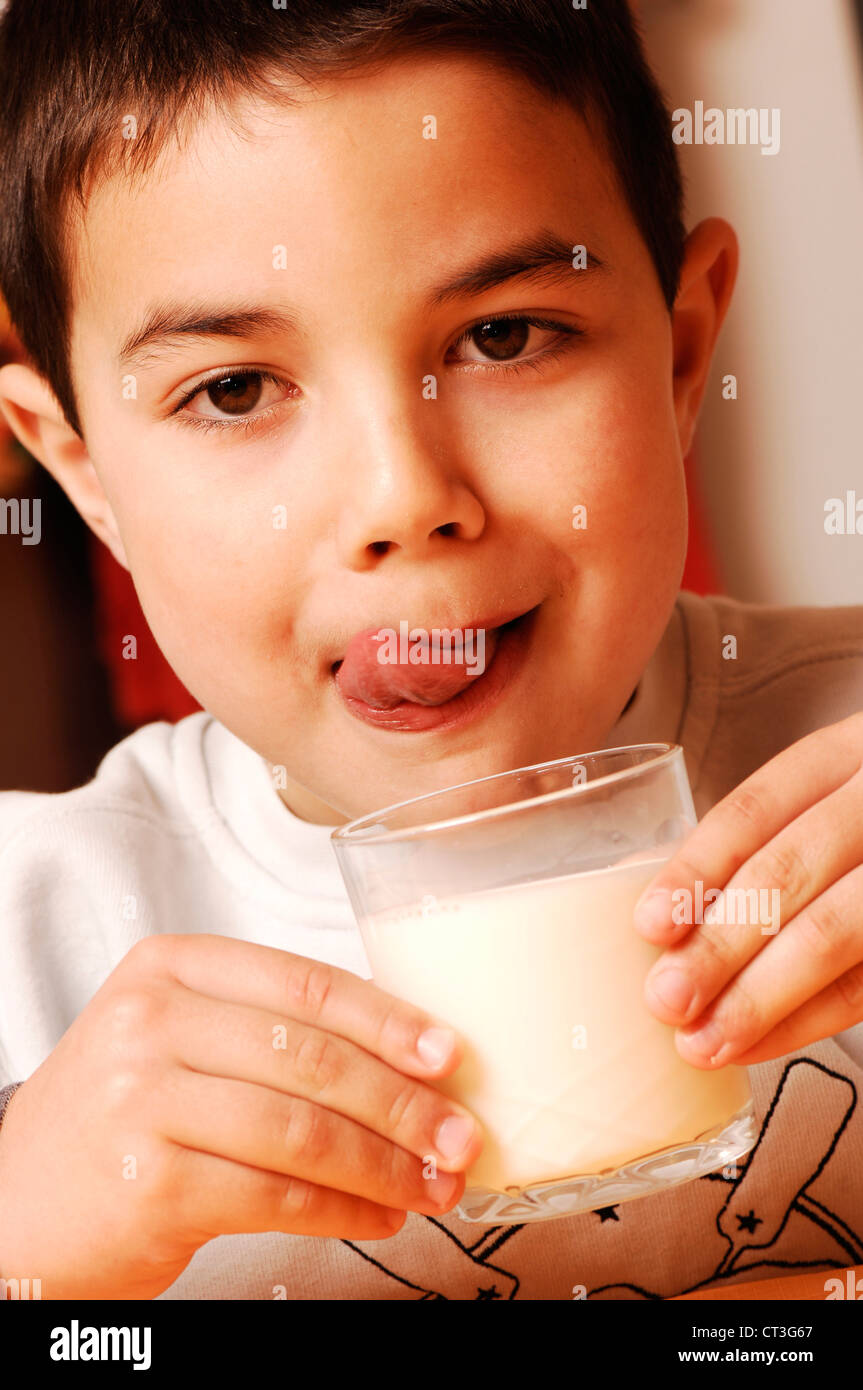 child-dairy-product-stock-photo-alamy