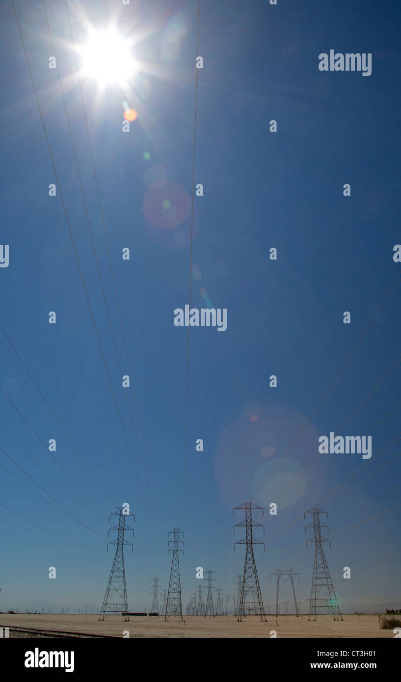 Buttonwillow, California Electrical transmission lines in the San
