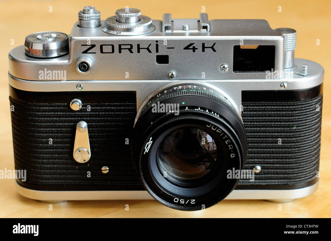 Russian camera 35MM rangefinder Zorki 4K Stock Photo