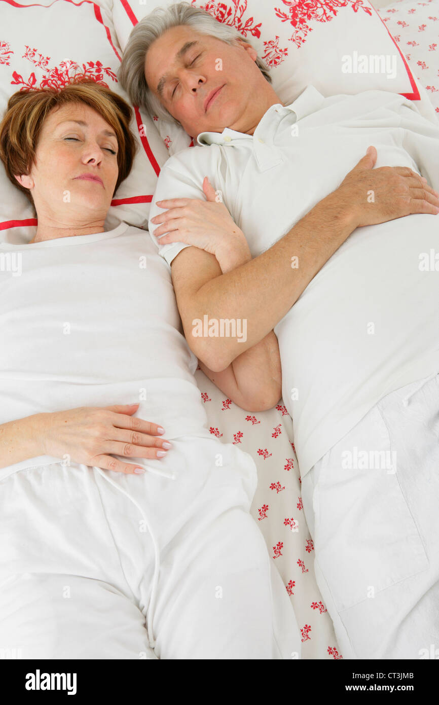 ELDERLY PERSON SLEEPING Stock Photo Alamy