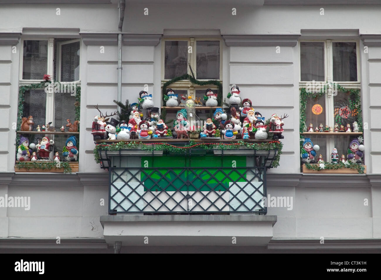 Berlin Christmas Decorations Balcony Stock Photos Berlin