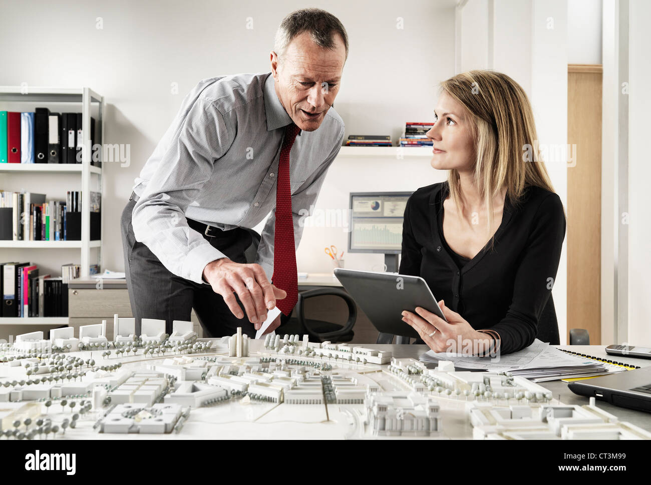 Business people working in office Stock Photo