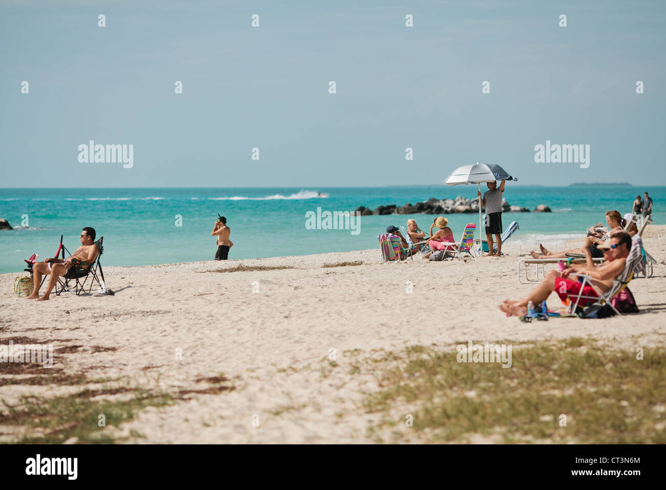 Fort Zachary Taylor Historic State Park beach, Key West, Florida, USA