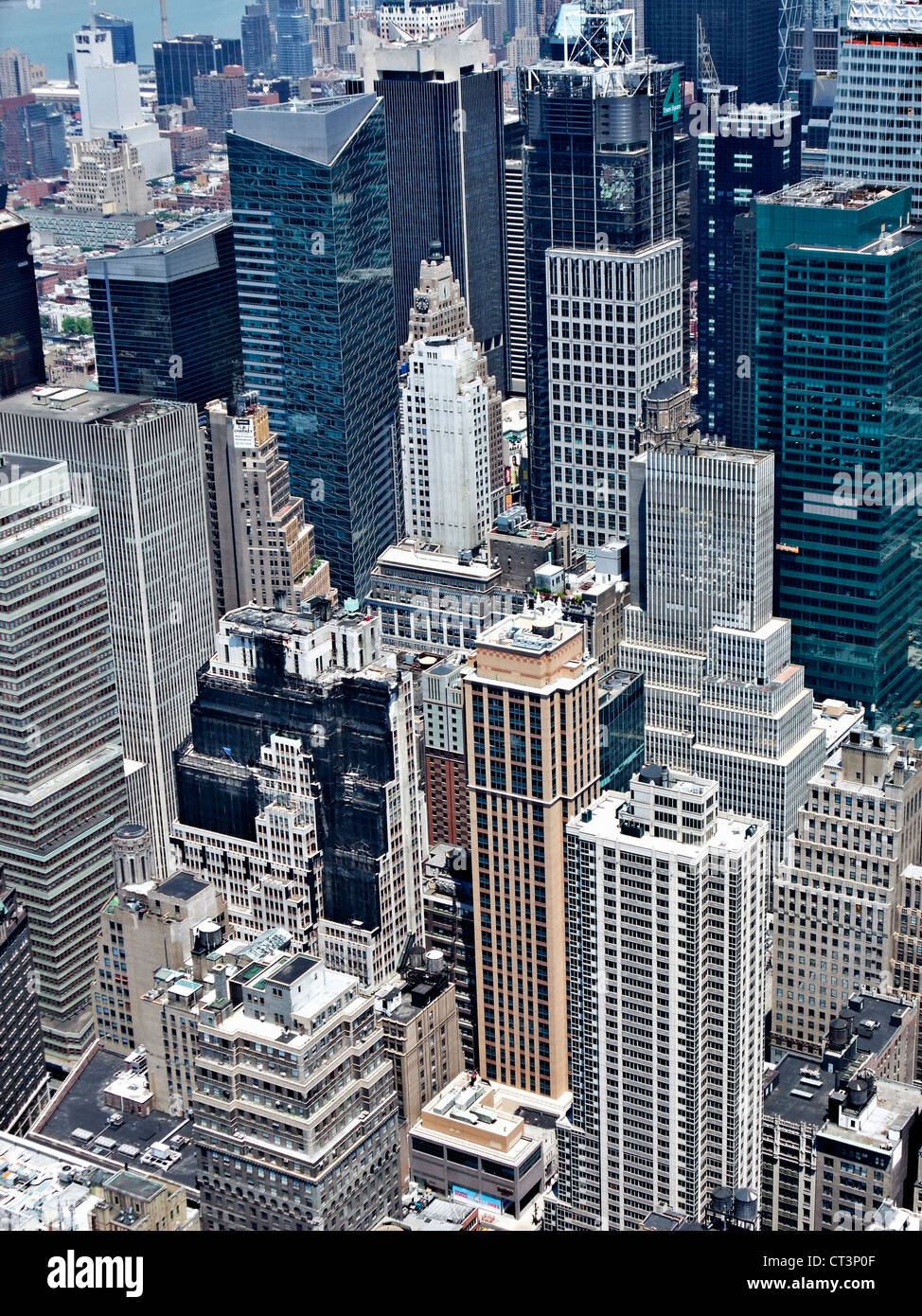 Aerial view of New York skyscrapers Stock Photo - Alamy