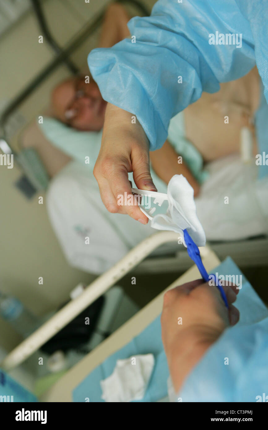 NURSE DISPENSING CARE Stock Photo Alamy