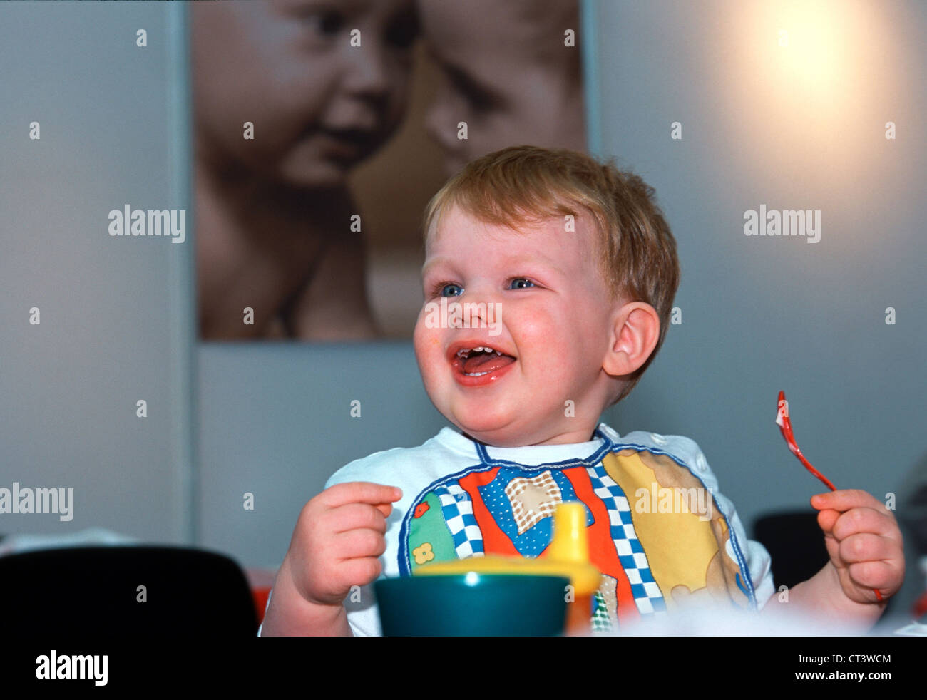 Food, Baby Fair, infant attach Stock Photo