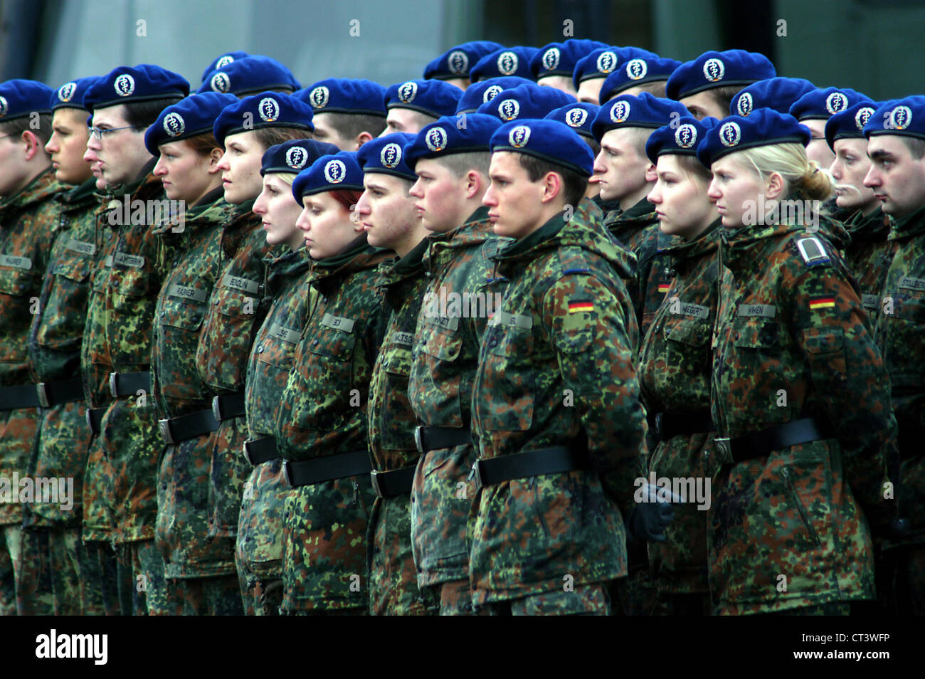 Berlin vows in the army Stock Photo