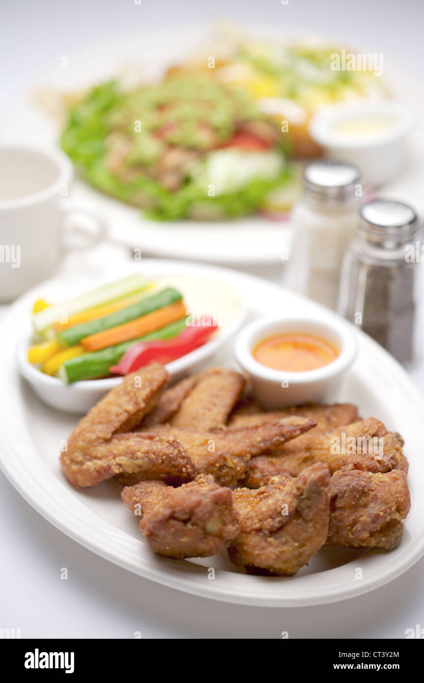 Spicy Chicken Wings Stock Photo