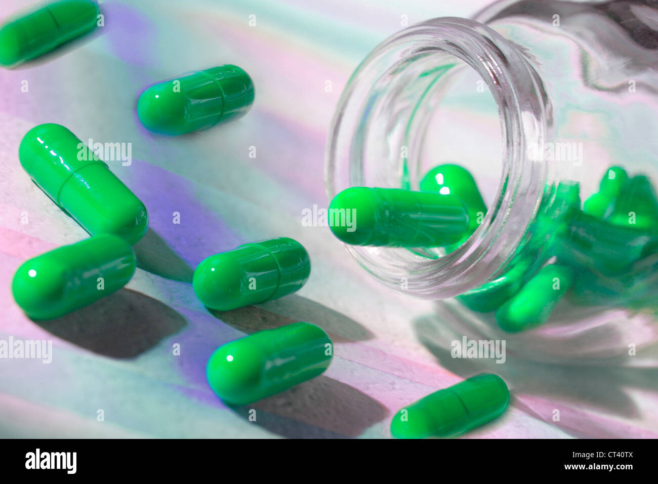A CAPSULEFORM DRUG Stock Photo Alamy