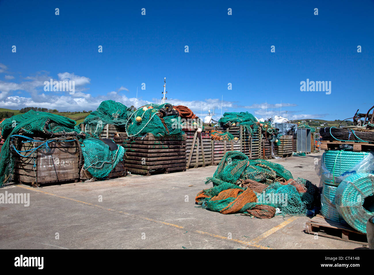 Fishing gear Union Hall, West Cork Stock Photo Alamy