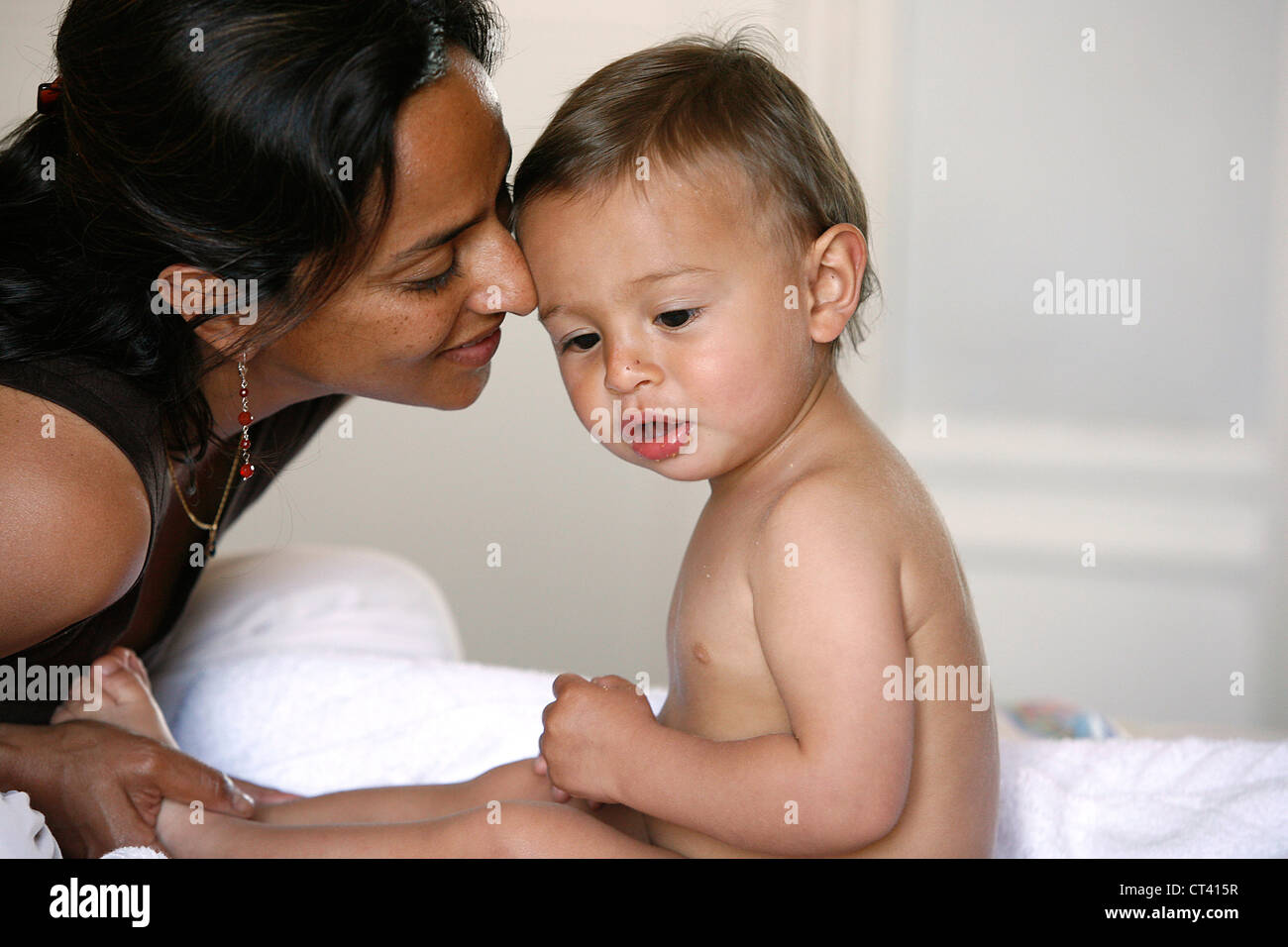 MOTHER & CHILD Stock Photo