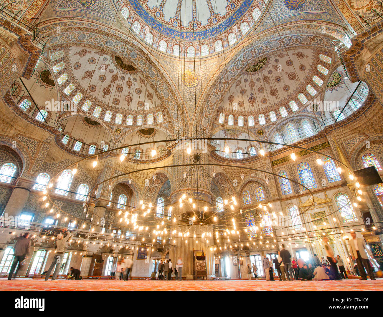 People inside blue mosque known hi-res stock photography and images - Alamy