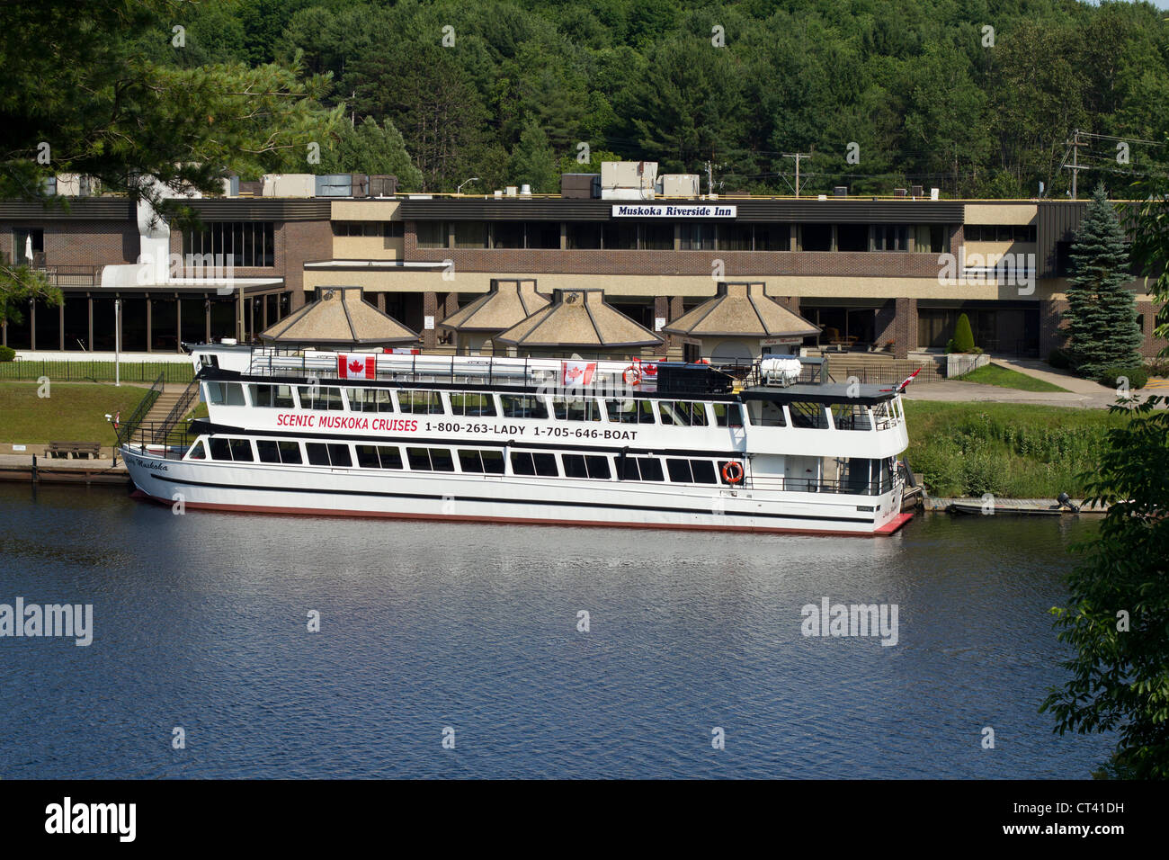 Cruise boat in Bracebridge, Ontario Stock Photo Alamy
