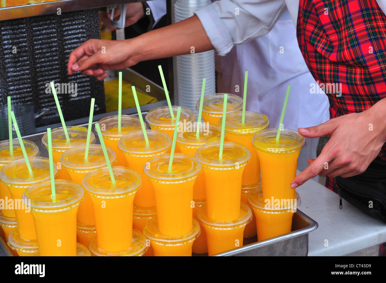 Turkey, Istanbul, Orange Juice Stall Stock Photo Alamy